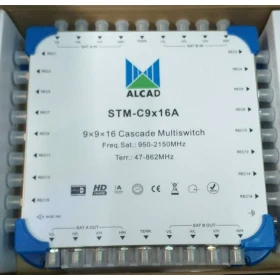 ALCAD 9-in 16-out cascade multiswitch, satellite multi-way switch
